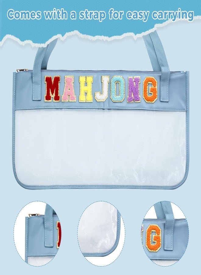 KCMOSGI 1 Pcs American Mahjong Bag, Empty Mahjong Tiles Bag with Shoulder Strap, Waterproof Mahjong Tile Bag for Mahjong Accessories and Gifts, Mahjong Tile Set for Tile Lovers - Image 3